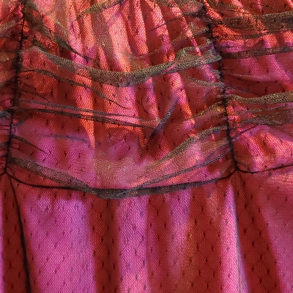 NWOT, Torrid Magenta and black skirt. - Picture 2 of 3